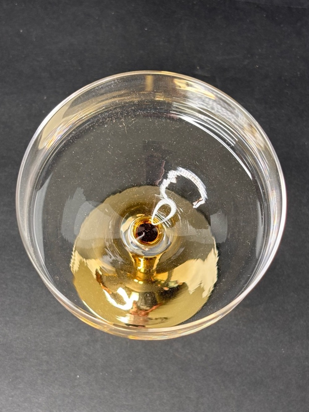 Anthropologie NIB 2 Pack Zaza Honey Luster Stemless Martini Glasses Iridescent - Picture 12 of 15